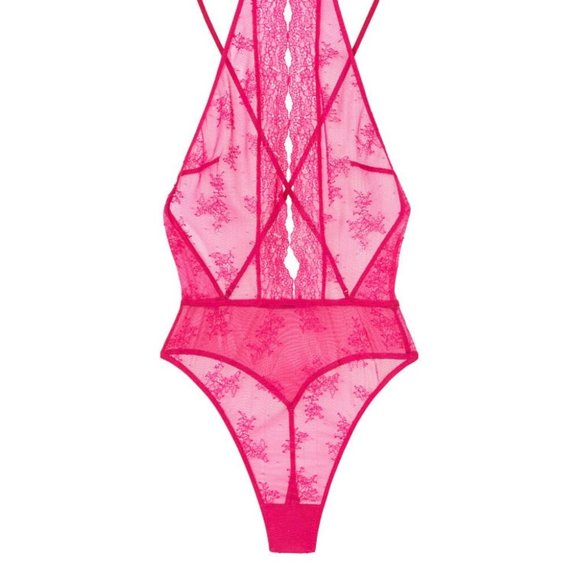 NEW VS  VERY SEXY Keyhole Lace Teddy Small - Picture 1 of 12